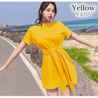 すので Msk ワンピース ワンピース ドレスyellow Pink フェルマート レディース サイズ