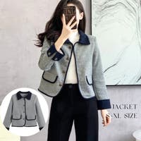 JS FASHION（ジェーエスファッション）のアウター(コート・ジャケットなど)/ノーカラージャケット