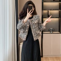 JS FASHION（ジェーエスファッション）のアウター(コート・ジャケットなど)/ノーカラージャケット