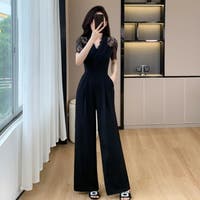 パンツドレス ホルターネック オールインワン[品番：JSFW0007443
