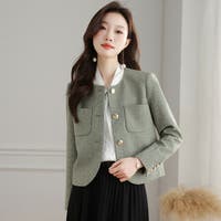 JS FASHION（ジェーエスファッション）のアウター(コート・ジャケットなど)/ノーカラージャケット