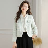 JS FASHION（ジェーエスファッション）のアウター(コート・ジャケットなど)/ノーカラージャケット