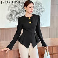 JS FASHION（ジェーエスファッション）のアウター(コート・ジャケットなど)/ノーカラージャケット