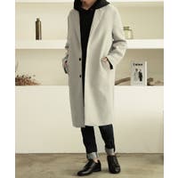 (美品)バーバリー　ウールコート　ミドル丈　ハーフコート　グレーパープル　XL n'OrLABELミドル丈ステンカラーコート [品番：MITW0017618