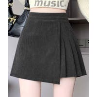 EATS PLEASE グレー プリーツキュロット プリーツ入りキュロット