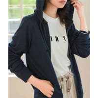 NOPEgirl パーカーネイビー ニューワンポイントロゴフーディー（パーカー）｜To b. by agnes