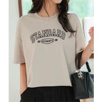 Tシャツ ベージュ/薄橙色系（レディース） - ファッション通販