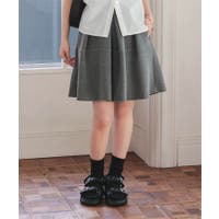 キュロットパンツ グレー/灰色系（レディース） - ファッション