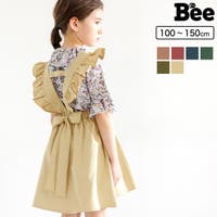 子供服Bee | リボンスカート ジャンパースカート 子供服 キッズ 女の子 春 秋 冬 韓国子供服Bee