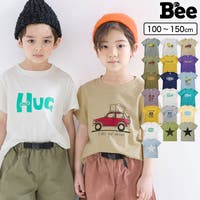 子供服Bee | 韓国子供服Bee 半袖トップス 女の子 男の子 プリントTシャツ