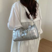 ボストンバッグ シルバー/銀色系｜レディース｜Shoplist