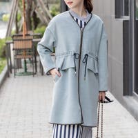 ロングコート ブルー・ネイビー/青・紺色系（レディース）のアイテム 