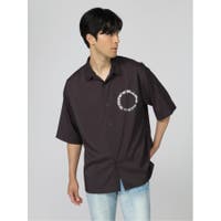 TAKA-Q MEN | サークルデザイン レギュラーカラー 半袖BIGシャツ