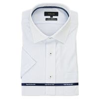 TAKA-Q MEN | ノーアイロンストレッチ スタンダードフィット ワイドカラー半袖ニットシャツ