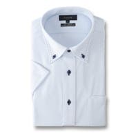 TAKA-Q MEN | クールアプリ/COOL APPLI スタンダードフィット ボタンダウン半袖ニットシャツ