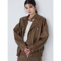MILK 綿ライダース ブラウン系 70's W.B.PLACE&Co. シングルライダースジャケット レザー