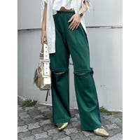 スウェットパンツ グリーン・カーキ/緑色系（レディース）の