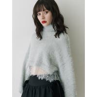 ニット セーター グリッターラメニットトップス レディース CORNERS ニット セーター グリッターラメニットトップス