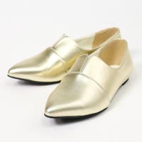 フラットシューズ ゴールド/金色系｜レディース｜Shoplist