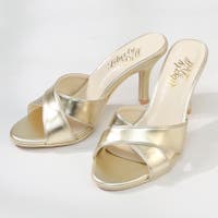 Ameri ゴールド ミュール L 24.5-25cm相当 AMERI VINTAGE｜アメリビンテージ（レディース）のサンダル（ミュール