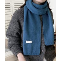 I531 新品未使用 ヘルノ イタリア製 マフラー ブルー レディース