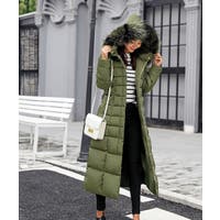 ロングコート グリーン・カーキ/緑色系（レディース） - ファッション