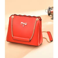 ショルダーバッグ レッド/赤色系（レディース） - ファッション通販