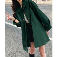 CULLNI ノーカラートレンチジャケット　グリーン　21AW CULLNI ノーカラートレンチジャケット グリーン 21AW メンズ