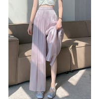 素敵 パープル ルーズ 落ち感 ロングパンツ ワイド 素敵 パープル ルーズ 落ち感 ロングパンツ ワイド (パンツ