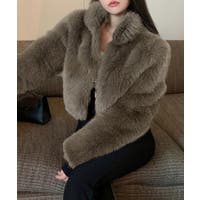 ファーコート ブラウン/茶色系｜レディース｜Shoplist