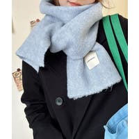 マフラー ブルー・ネイビー/青・紺色系（レディース） - ファッション