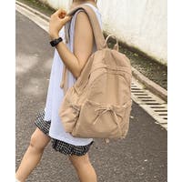 リュック・バックパック ベージュ/薄橙色系(レディース)の リュック・バックパック ベージュ/薄橙色系(レディース)の