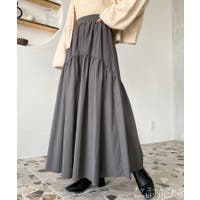 ロングスカート・マキシスカート グレー/灰色系（レディース
