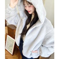 ファーコート グレー/灰色系（レディース） - ファッション通販