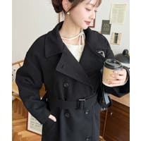 OVERCOAT ブラック ロングコート 小川彰子さん監修 ベルテッドロングコート 黒【AOKI公式通販】