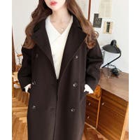 ロングコート ブラウン/茶色系（レディース） - ファッション