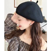 ベレー帽 ブラック/黒色系（レディース） - ファッション通販SHOPLIST