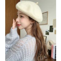 ベレー帽 ホワイト/白色系（レディース） - ファッション通販SHOPLIST