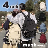 mushwear | Diagonalリュック レディース　通勤　通学　リュック　バックパック　大容量　大きめ　A4 マザーズリュック　ママバッグ　肩掛け　韓国ファッション