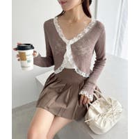 NICE CLAUP / OLIVE des OLIVE　OUTLET（ナイスクラップ　オリーブデオリーブ　アウトレット）のトップス/カーディガン