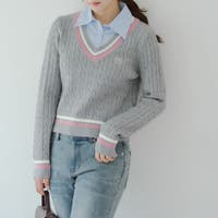 NICE CLAUP / OLIVE des OLIVE OUTLET(ナイスクラップ オリーブデオリーブ アウトレット)のトップス/ニット・セーター