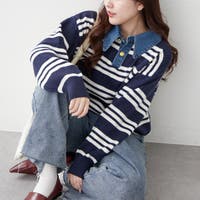 RMAF　NICE CLAUP / OLIVE des OLIVE（リマインドミーアンドフォーエバー　ナイスクラップ　オリーブデオリーブ）のトップス/ニット・セーター