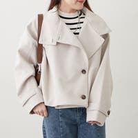 RMAF　NICE CLAUP / OLIVE des OLIVE（リマインドミーアンドフォーエバー　ナイスクラップ　オリーブデオリーブ）のアウター(コート・ジャケットなど)/ショートコート