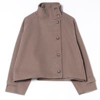 ショートコート ブラウン/茶色系（レディース） - ファッション