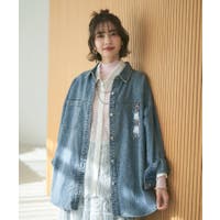 RMAF　NICE CLAUP / OLIVE des OLIVE（リマインドミーアンドフォーエバー　ナイスクラップ　オリーブデオリーブ）のアウター(コート・ジャケットなど)/デニムジャケット