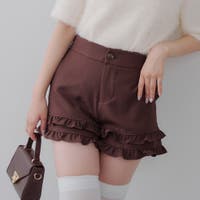 archivio ブラウンショートパンツ ショートパンツ ブラウン/茶色系（レディース） - ファッション