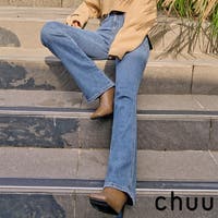 3rd Spring | CHUU(チュー)[MAYA] High Rise Waistband Bootcut Jeans