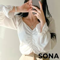 3rd Spring | SONYUNARA(ソニョナラ)シャーリングスクエアネックTシャツ
