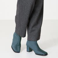 ショートブーツ ブルー・ネイビー/青・紺色系（レディース