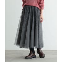 フレアスカート ブラック/黒色系（レディース） - ファッション